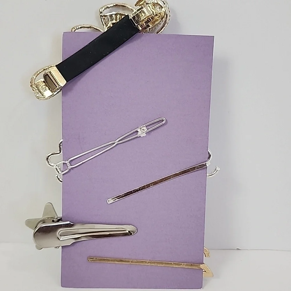 Birthday Card + Set of 5x (five) Decorative Hair Clip Burgoyne KJS Industries
